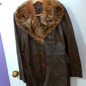 Woman's leather jacket.